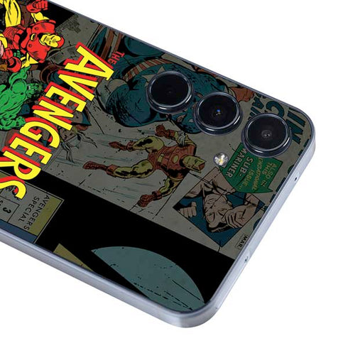 Marvel Classic Comics Avengers Assemble Galaxy A35 5G Skin